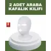 Yıkanabilir Polyester Araba Kafalık Kılıfı 2’li Koruma Seti
