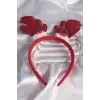 Yılbaşı Temalı Simli Geyik Boynuzu Figürlü Taç