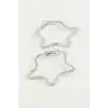 Yıldız Halka Küpe 4 cm