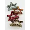 Yıldız Leopar Desenli Mandal Toka 12 cm
