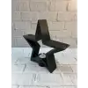 Yıldız Mumluk Siyah Modern Salon ve Raf Dekoru