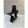 Yıldız Mumluk Siyah Modern Salon ve Raf Dekoru