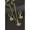 Yıldız Taşlı Set Kolye