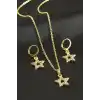 Yıldız Taşlı Set Kolye