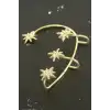 Yıldız Zirkon Taşlı Lüks Çelik Kıkırdak Küpe 1 Adet