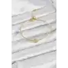Yonca Model Gold Renk Kadın Bileklik