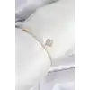 Yonca Model Zirkon Taşlı Gold Renk Asansörlü Su Yolu Bileklik