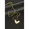 Yonca Sedef Lüks Çelik Kolye