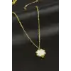 Yonca Sedef Lüks Çelik Kolye