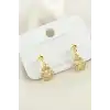 Yonca Taşlı Küpe