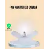 Yüksek Işık Güçlü Led Ampül 4 Kollu Katlanır Pervane Tasarım