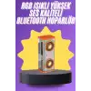 Yüksek Ses Kaliteli Kablosuz 5.0 Bluetooth Hoparlör RGB Işıklı