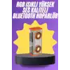 Yüksek Ses Kaliteli Kablosuz 5.0 Bluetooth Hoparlör RGB Işıklı