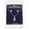 Yusufçuk Zirkon Taşlı Set Kolye