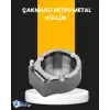 Yuvarlak Çakmaklı Küllük Dayanıklı Metal Yapı