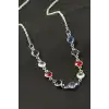 Yuvarlak Kristal Taşlı Kolye