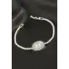 Yuvarlak Zirkon Taşlı Çocuk Bileklik 16 cm