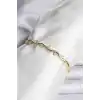 Zikzak Model Pirinç Gold Renk Bileklik