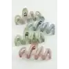 Zikzak Renkli Mandal Toka 10cm