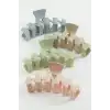 Zikzak Renkli Mandal Toka 11 cm