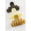 Zikzak Renkli Mandal Toka 8 cm