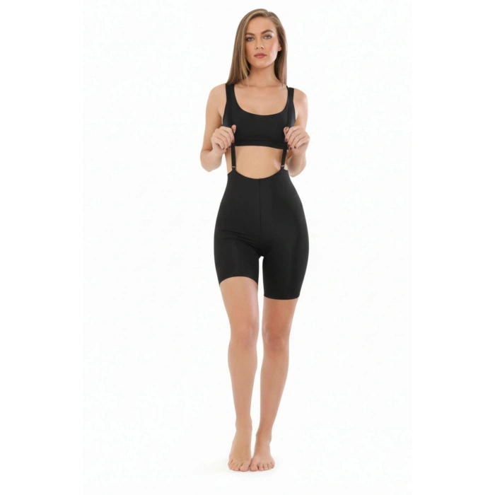 Lazer Askılı Paçalı Korse Kadın Ak4204