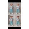 1/4 Yaş Girl Baskılı Yelekli 3lü Çocuk Takımı