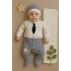Battaniyeli Tulumlu Erkek Bebek Set %100 Pamuk