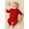 Çizgili Kumaş % 100 Pamuk 2li Unisex Takım