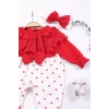 Dantel Yaka Kız Bebek Tulumu % 100 Pamuk