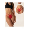Fantazi Kırmızı Seksi Tül Kadın String - Fantezi Tanga