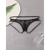 Seksi Dantelli Arkası Açık Seksi Siyah Erkek Külot