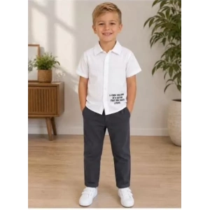 2/10 Yaş Müslin Gömlek Denim Pantolon Çocuk Takımı