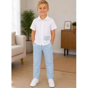 2/10 Yaş Müslin Gömlek Denim Pantolon Çocuk Takımı