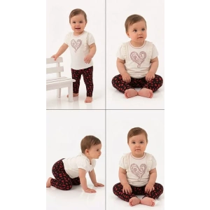 3/12 Ay Çiçek Taytlı Pamuk Bebek Takımı