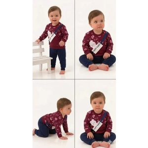 6/24 Ay Baskılı Penye Bebek Takımı