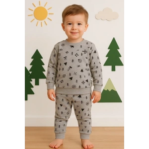 Erkek Bebek Eşofman Takımı %100 Pamuk