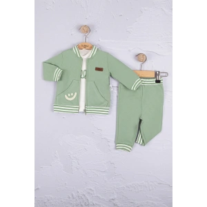 Hello Nakışlı % 100 Pamuk 3lü Erkek Bebek Takımı