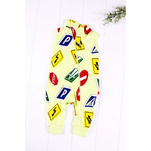 Trafik Desenli Bebek Tulumu