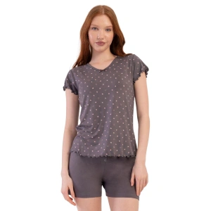 Vıscon V Yaka Kısa Kol Şortlu Pijama Takım K409290