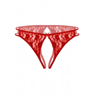 Ağı Açık Büyük Beden Kırmızı Fantazi Bato Külot