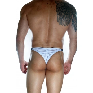 Erkek  Beyaz Arkası Büzgülü Brazillian Slip