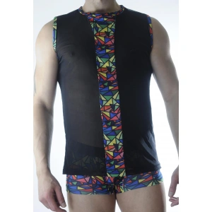 Erkek Transparan Renki Atlet Boxer Takımı