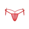 Bağcıklı Transparan Kadın Kırmızı İç Çamaşırı