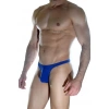 Erkek  Arkası Metalli Mavi Tanga Çamaşır