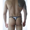 Erkek El Desenli Metalli Tanga