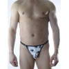 Erkek El Desenli Metalli Tanga