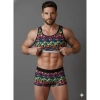 Erkek Renkli Tank Top Boxer Takımı