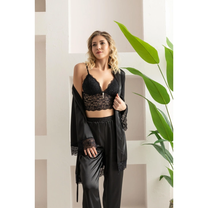 10 Parça Gelin Seti Siyah (brf312245)