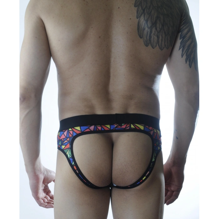 Erkek Fantezi Renkli Jockstrap İç Giyim